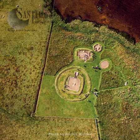 Barnhouse Neolithic Settlement, sited by the south shore of Harray Loch, Orkney, Scotland